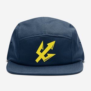 NEW UC San Diego Tritons Trident Logo 5 Panel Camper Strapback Hat NAVY